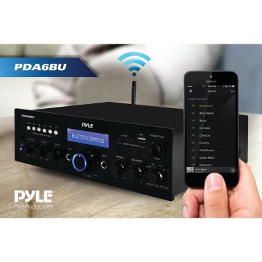 Pyle® 200-Watt Bluetooth® Stereo Amp Receiver with USB & SD™ Card Readers