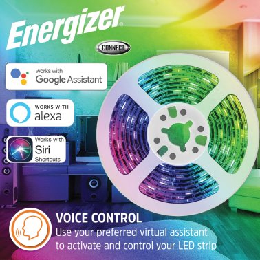 Energizer® Connect Smart Multicolor LED Light Strip, 16.4 Ft.