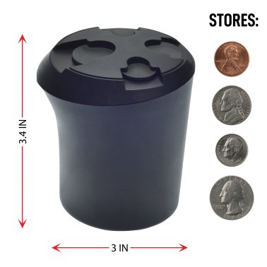 Nadex Coins™ Pro Car Cup Coin Holder and Organizer