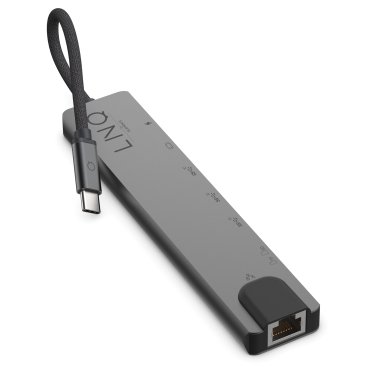 LINQ byELEMENTS 8-in-1 Pro USB-C® Multiport Hub with 4K HDMI®, Ethernet, and Card Reader Ports