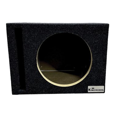 King Boxes S10V 10-In. Single-Speaker Ported Black Carpeted Enclosure