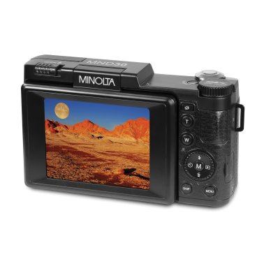Minolta® MND30 4x Digital Zoom 30 MP/2.7K Quad HD Digital Camera (Black)