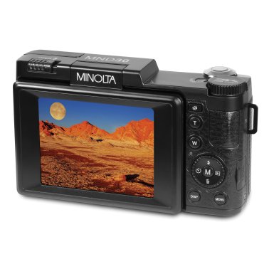 Minolta® MND30 4x Digital Zoom 30 MP/2.7K Quad HD Digital Camera (Red)