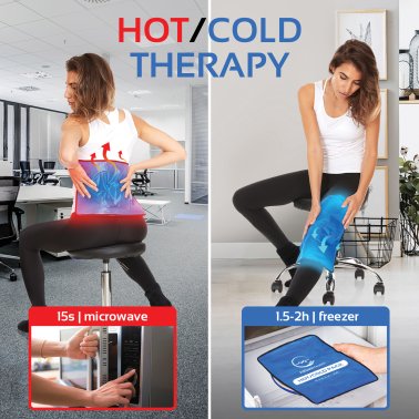 AllSett Health® XXL Reusable Hot and Cold Gel Packs for Injuries (2 Pack)