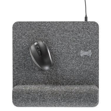 Allsop® PowerTrack Plush Wireless Charging Mousepad with Wrist Rest