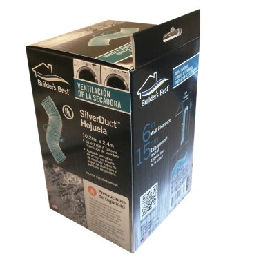 Builder's Best® 4" x 8ft SilverDuct™ Dryer Transition Duct Kit