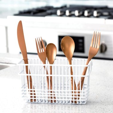 Better Houseware Cutlery Holder (White)