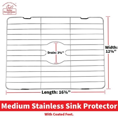 Better Houseware Stainless Steel Sink Protector (Medium)