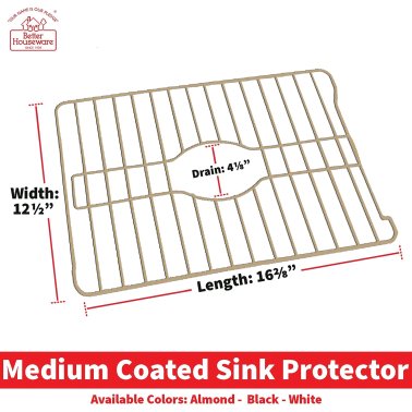 Better Houseware Medium Sink Protector (Almond)