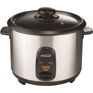 Brentwood® 5-Cups Uncooked/10-Cups Cooked Electric Rice Cooker, Stainless Steel