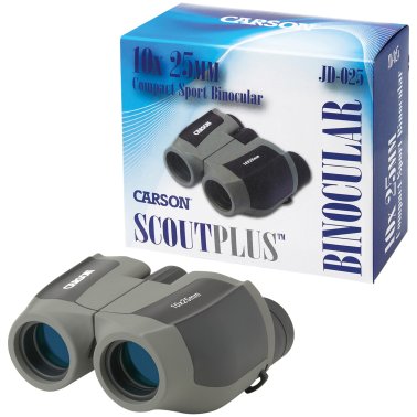 CARSON® ScoutPlus™ 10x 25mm Compact Porro Prism Binoculars