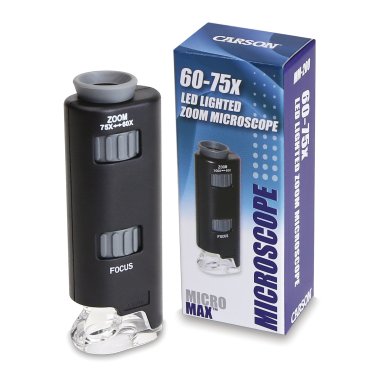 CARSON® MicroMax LED™ 60x–75x Pocket Microscope