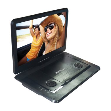 Proscan® Elite 15.6-In. Portable DVD Player with Swivel Screen and Earbuds, PEDVD1566, Black