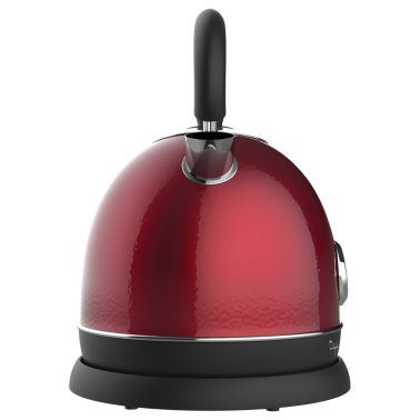 Frigidaire® 1,500-Watt 1.9-Qt. Retro Porcelain Electric Kettle with Temperature Gauge, Automatic Shutoff (Red)