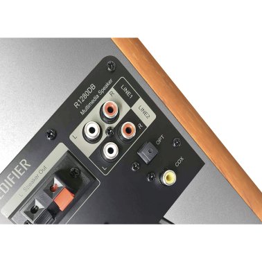 Edifier® 42-Watt Continuous-Power Amplified Bookshelf Speakers, R1280T, 2 Count (Black)