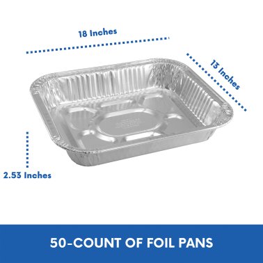 EKCO® Full-Size Aluminum Foil Pans (50 Pack)