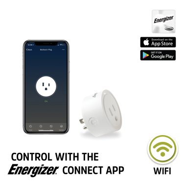 Energizer® Connect Smart Wi-Fi® 15-Amp Wall Plug (4 Pack)