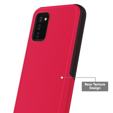 onn® Slim Rugged Phone Case for Samsung Galaxy A® (Samsung Galaxy A®02s, Red)