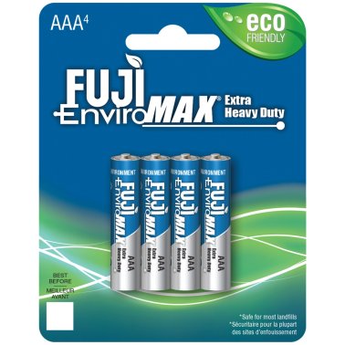 FUJI ENVIROMAX® EnviroMax™ AAA Extra Heavy-Duty Batteries (4 Pack)