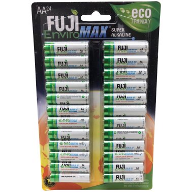 FUJI ENVIROMAX® EnviroMax™ AA Super Alkaline Batteries (24 Pack)