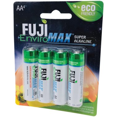 FUJI ENVIROMAX® EnviroMax™ AA Super Alkaline Batteries (4 Pack)