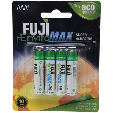 FUJI ENVIROMAX® EnviroMax™ AAA Super Alkaline Batteries (4 Pack)
