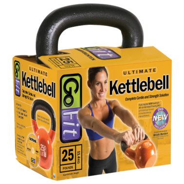 GoFit® Kettlebell with DVD (25 Lbs.)