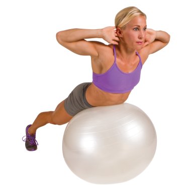 GoFit® Stability Ball with Pump (65cm; White)