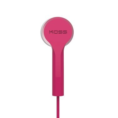 KOSS® KEB9i Earbuds with Microphone and In-Line Remote (Pink)