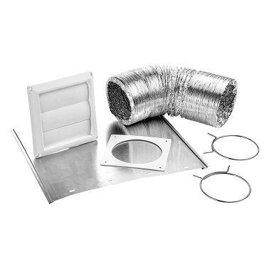 Lambro® 4-In. x 8-Ft. UL 2158A Transition Duct Louvered Vent Kit