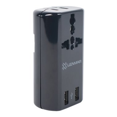 Lenmar Ultra-Compact All-in-One Travel Adapter with USB Port (Black)