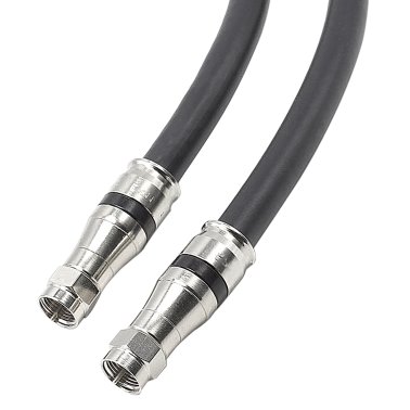 SureCall® RG11 Premium Low-Loss 75-Ohm Coaxial Cable, Black (50 Ft.)