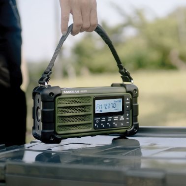 Sangean® Portable AM/FM Portable Weather Radio, Forest Green, MMR-99 FCC