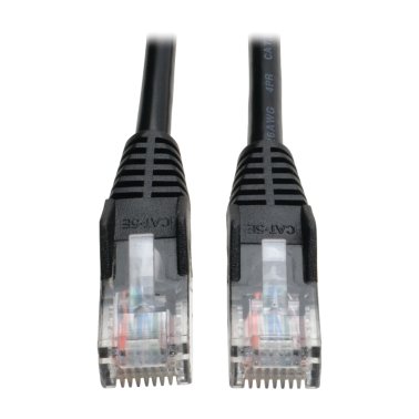 Tripp Lite® by Eaton® CAT-5/5E Snagless Molded Solid UTP Ethernet Cable, Black (25 Ft.)