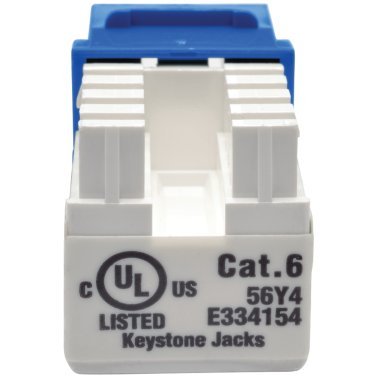 Tripp Lite® by Eaton® CAT-6/CAT-5E 110-Style Punch-down Keystone Jack (Blue)