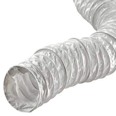 Lambro® 4-In. x 8-Ft. Flexible White Vinyl Duct with Clamps