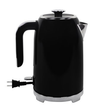 VETTA 1.75-Qt. Stainless Steel Retro Electric Kettle with Strix® Controller, Black
