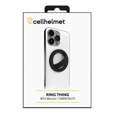 cellhelmet® Ring Thing MagSafe®-Compatible Silicone Ring (Onyx Black)