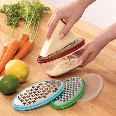 gia'sKITCHEN™ 5-Piece Grate-and-Store Container