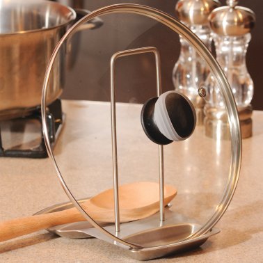 gia'sKITCHEN™ 2-in-1 Stainless Steel Lid and Spoon Rest