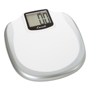 Escali® Easy-to-Read Display 440-lb Capacity Silver Bathroom Scale