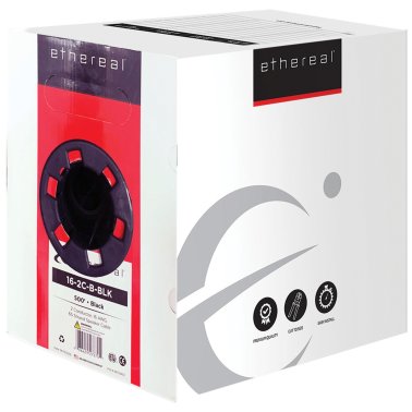 Ethereal® 16-2C Black Speaker Cable, 500-Foot Pull Box