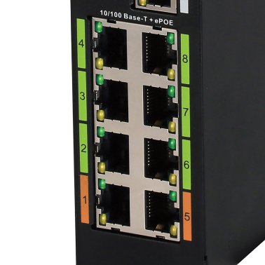 Lorex® 8-Port ePoE Switch, AEX8, Black
