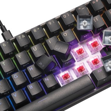 MAD CATZ® S.T.R.I.K.E. 6 60%-Form-Factor RGB Wired Mechanical Gaming Keyboard