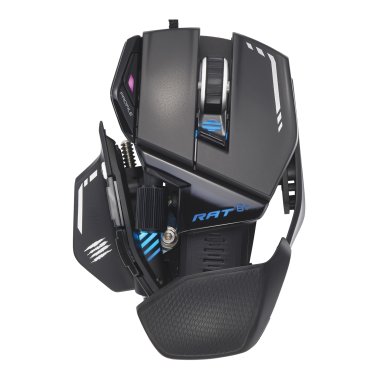 MAD CATZ® R.A.T. 8+ Fully Adjustable Corded Gaming Mouse, Black