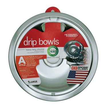 Range Kleen® Style A Chrome Drip Bowl, 1 Count (8 In.)