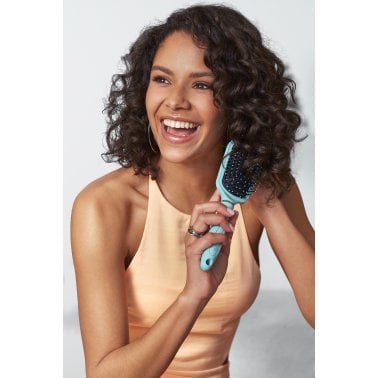 Cosmopolitan Detangling Wet/Dry Hair Brush (Blue/Silver)