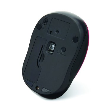 Verbatim® Cordless Blue-LED Silent Computer Mouse, Ergonomic, 3 Buttons, 2.4 GHz (Red)