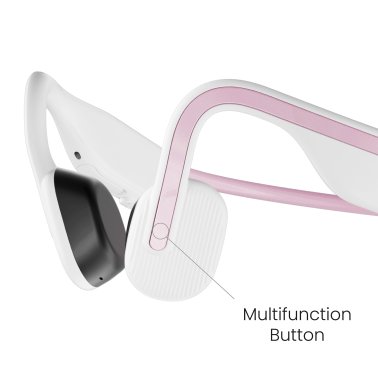 Shokz® OpenMove Bone-Conduction Open-Ear Lifestyle Headphones with Microphones (Pink)