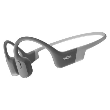 Shokz® OpenRun Bone-Conduction Open-Ear Sport Headphones with Microphones (Gray)